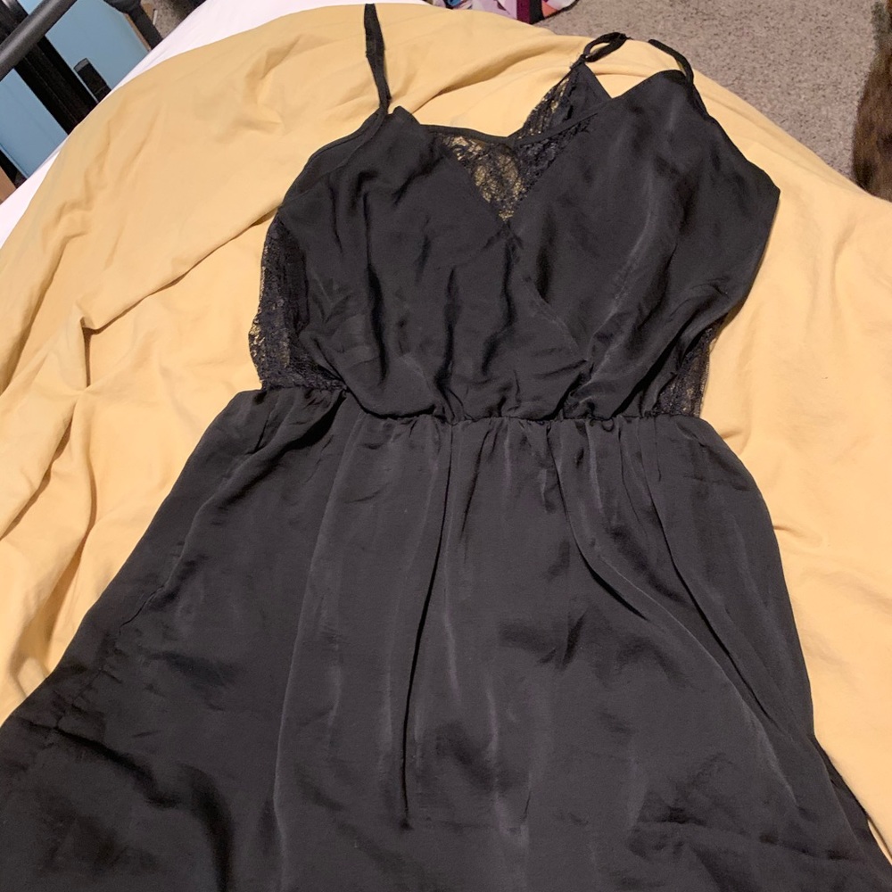 Black mini dress